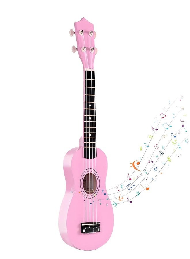 Jakeloo 21 Inch Wooden Kids Toddler Child Children Acoustic Guitar Musical Instruments Ideal for 3-9 Year Old Boys Girls Gifts (Pink) - Image 1